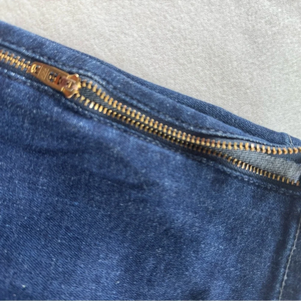{7 For All Mankind Gwenvere} Ankle Zip Skinny Jeans - Picture 5 of 7